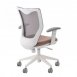 Ergonomic Mid Back Cushion Lumbar Support with Wheels Comfortable Mesh Racing Seat Adjustable Swivel Rolling Home Executive